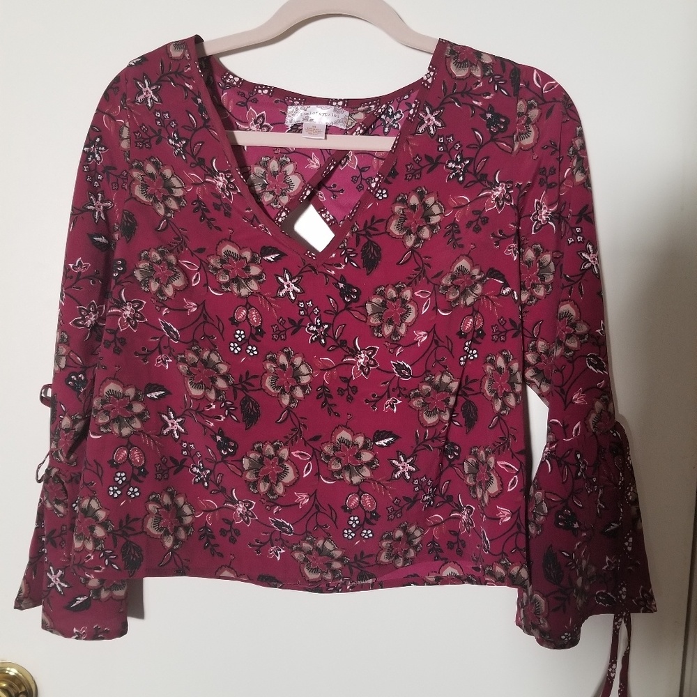 Band of Gypsies bell sleeve blouse xs